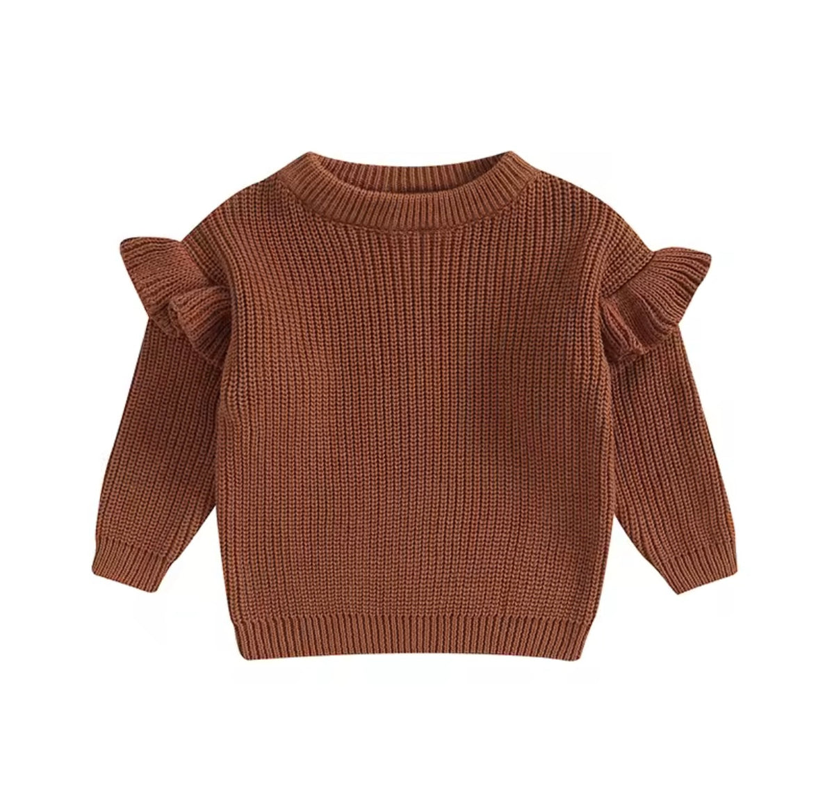 Frill sleeve jumper