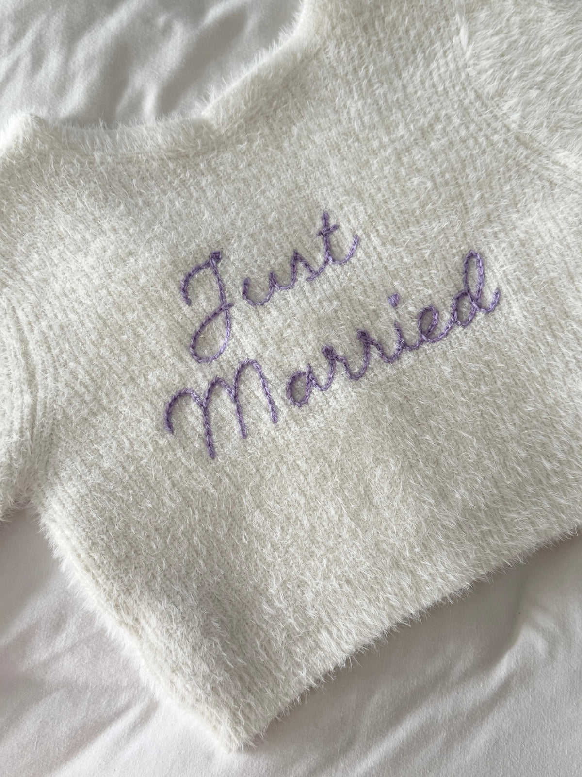 Just married bridal cardigan
