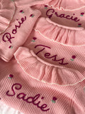 Large Pink Frill Cardigan