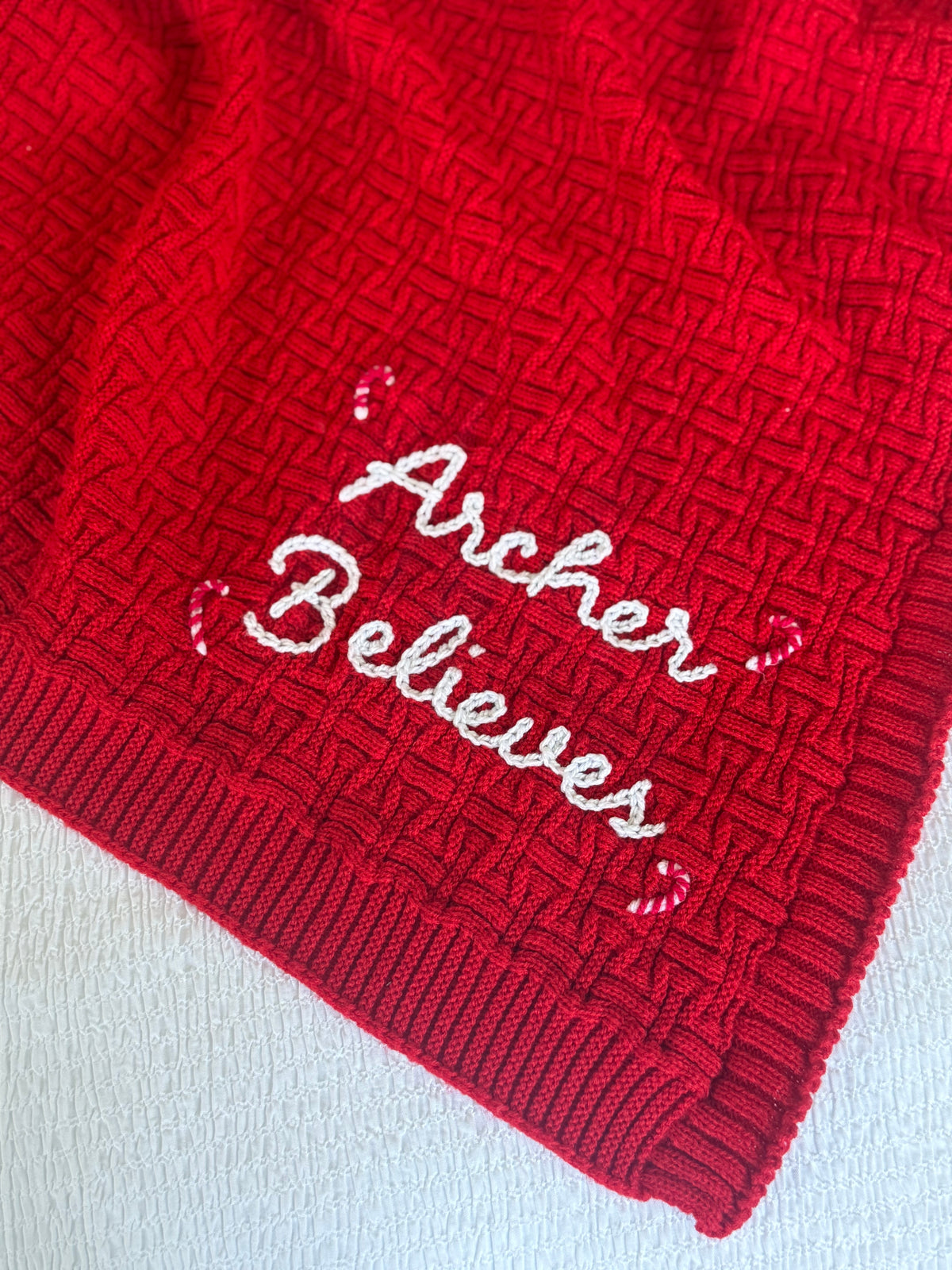 Personalised Christmas blanket