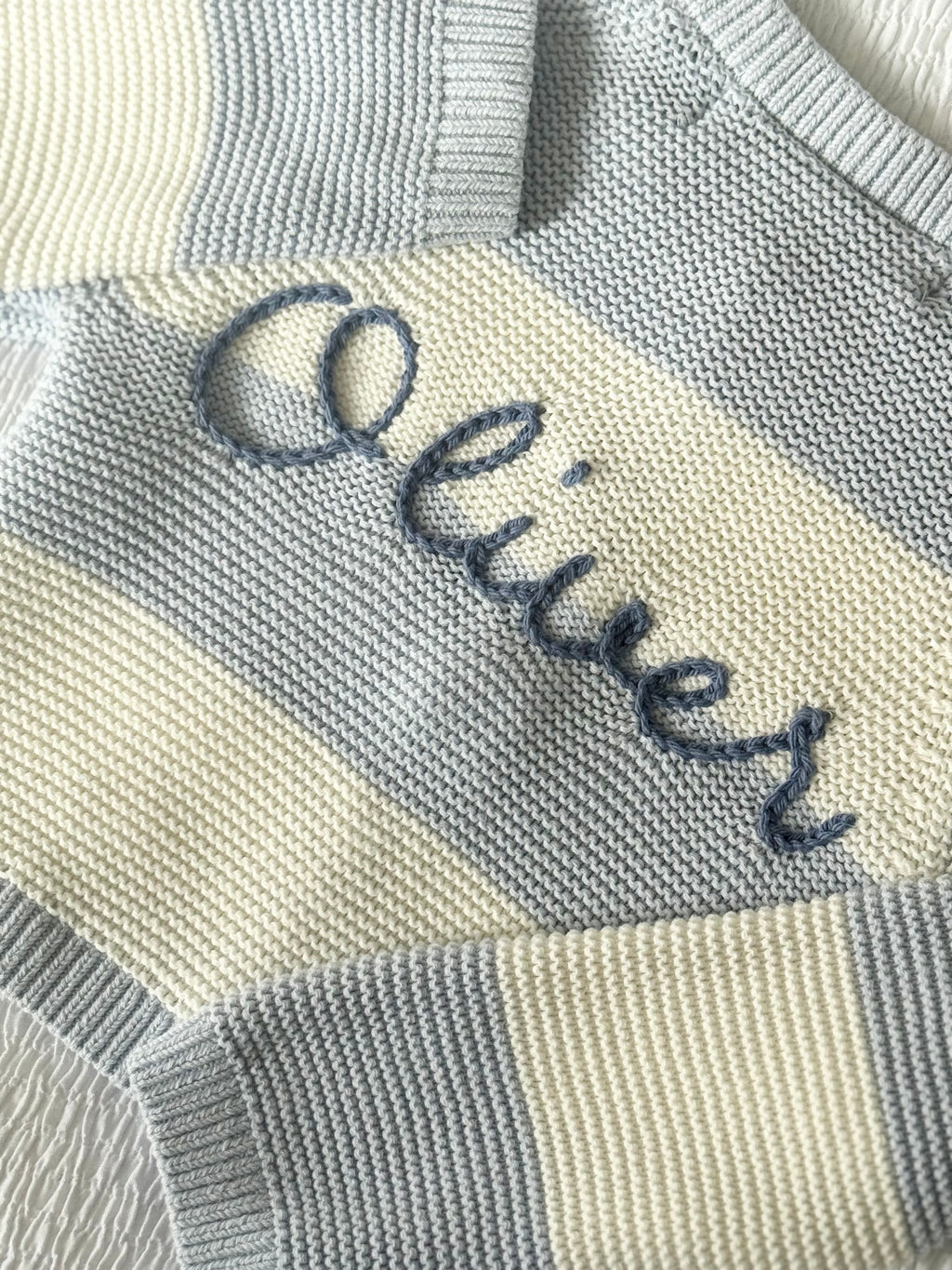 Boys blue stripe cardigan