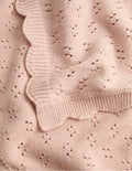 Pink scallop blanket