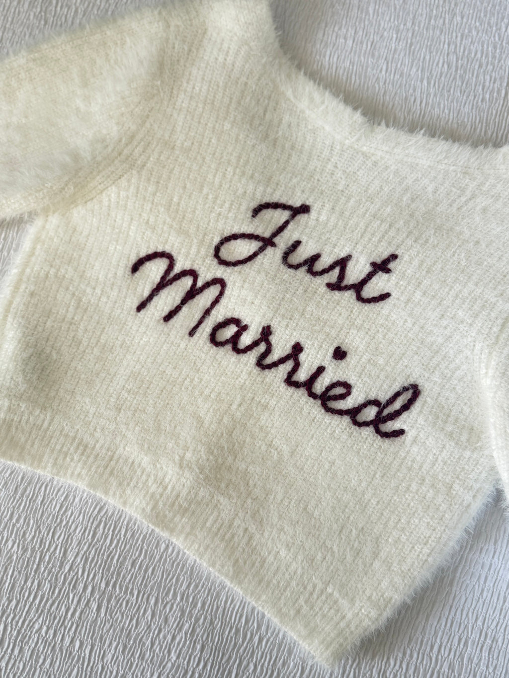 Just married bridal cardigan