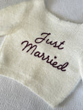 Just married bridal cardigan