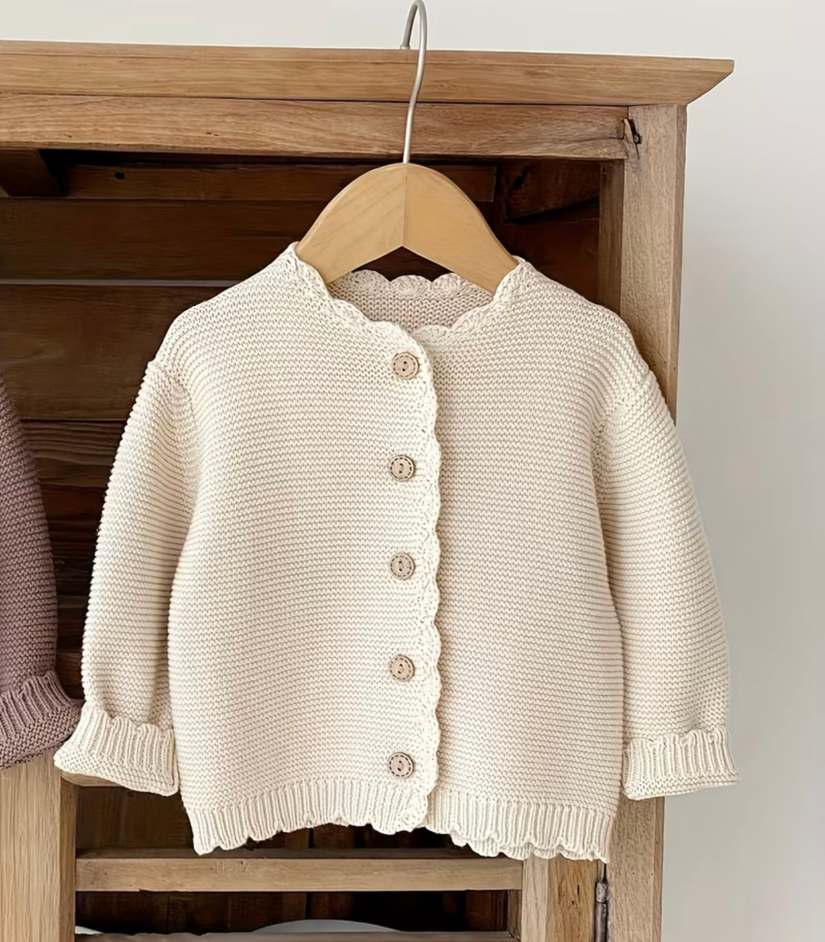Scallop cardigan