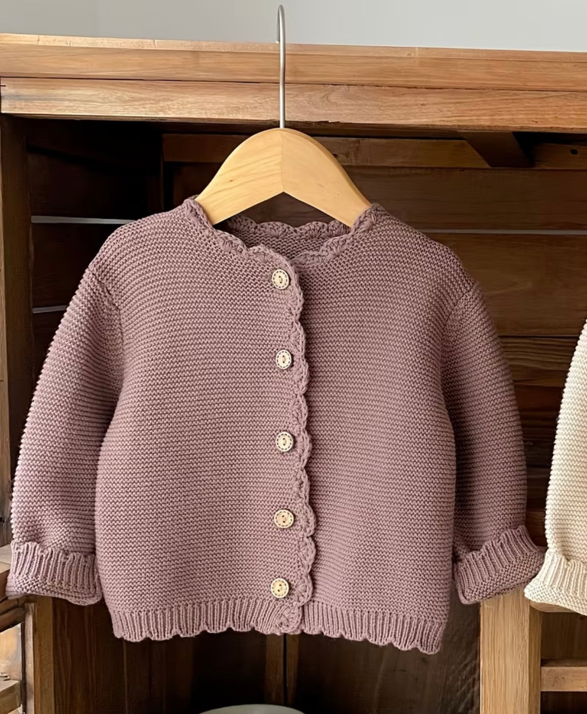 Scallop cardigan