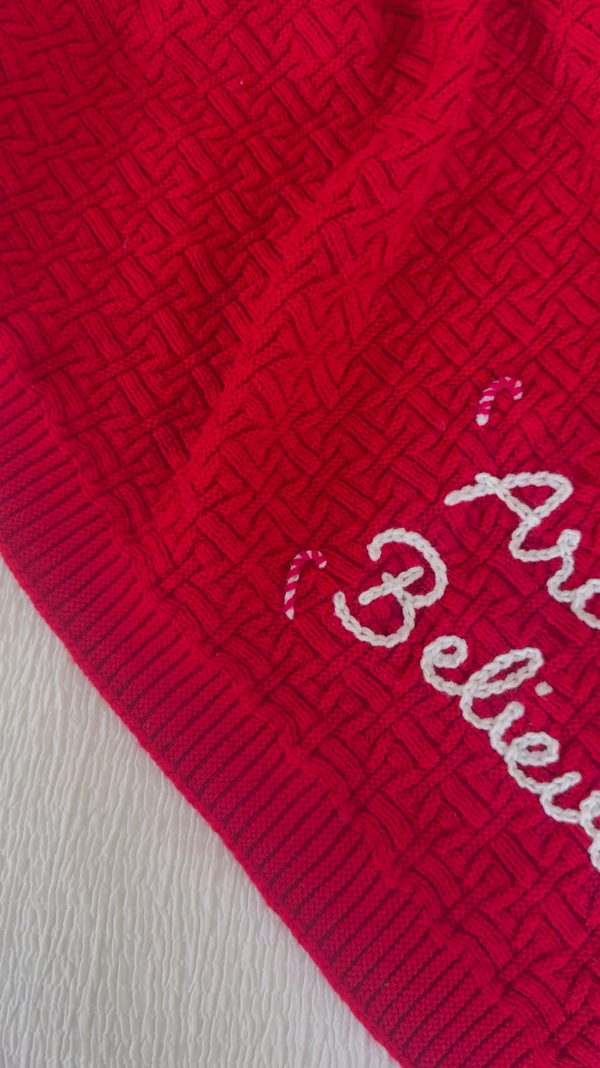 Personalised Christmas blanket